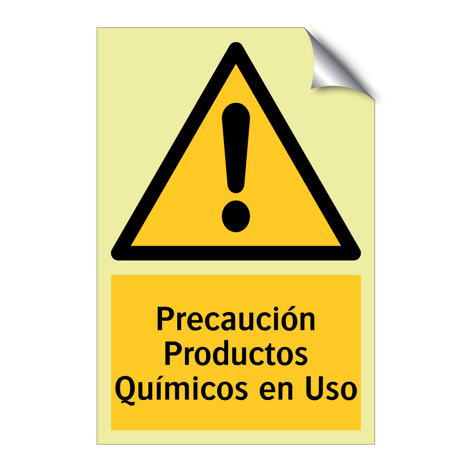 Precaución Productos Químicos en Uso