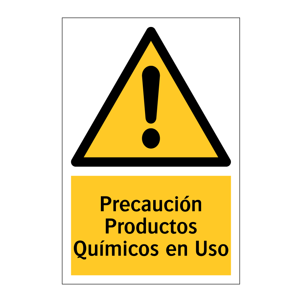 Precaución Productos Químicos en Uso