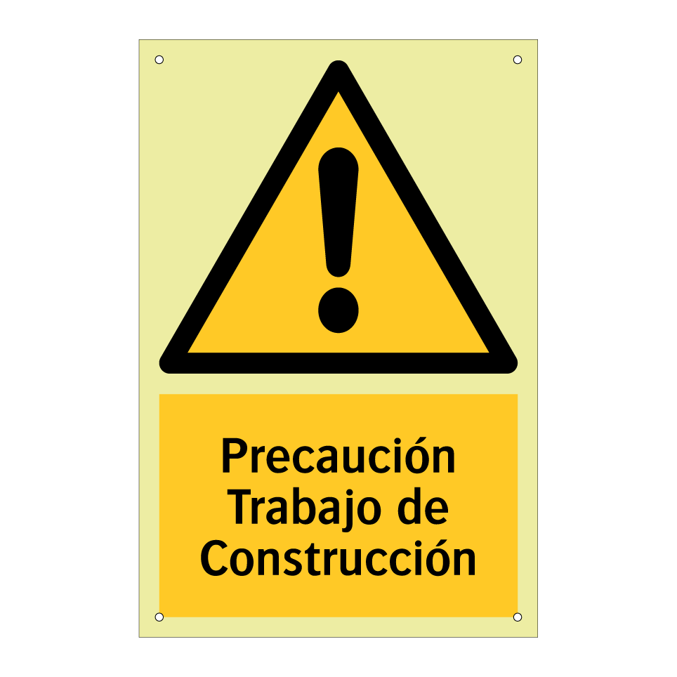Precaución Trabajo de Construcción