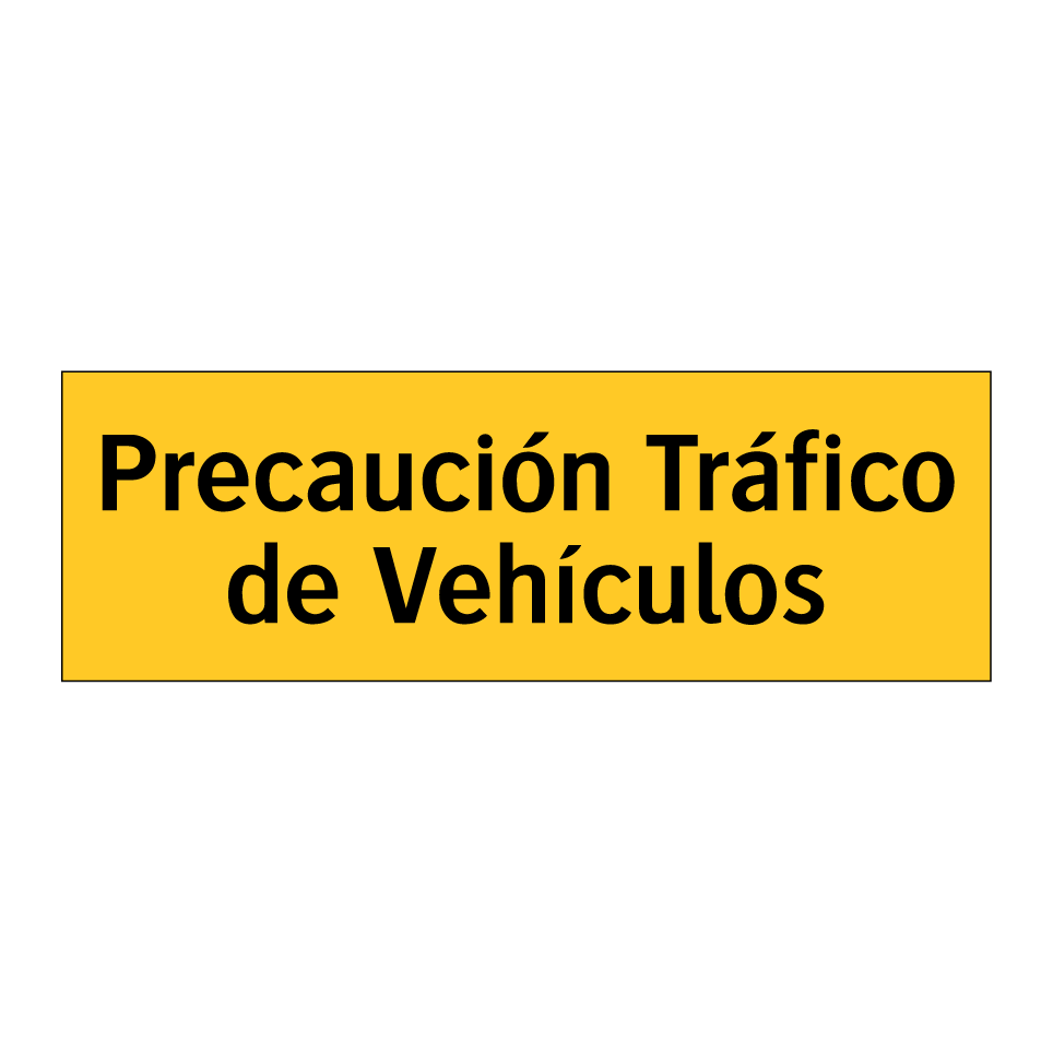 Precaución Tráfico de Vehículos