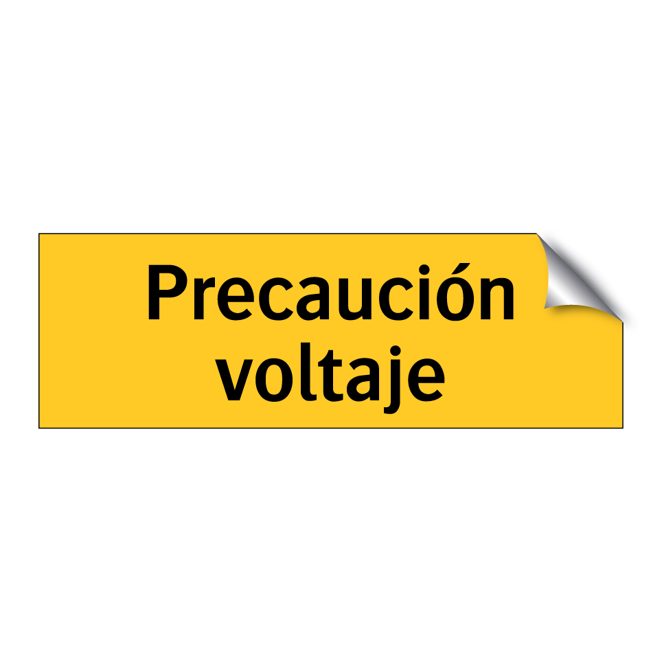 Precaución voltaje