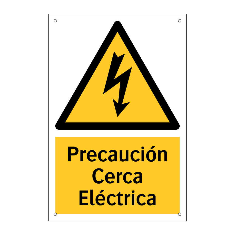 Precaución Cerca Eléctrica