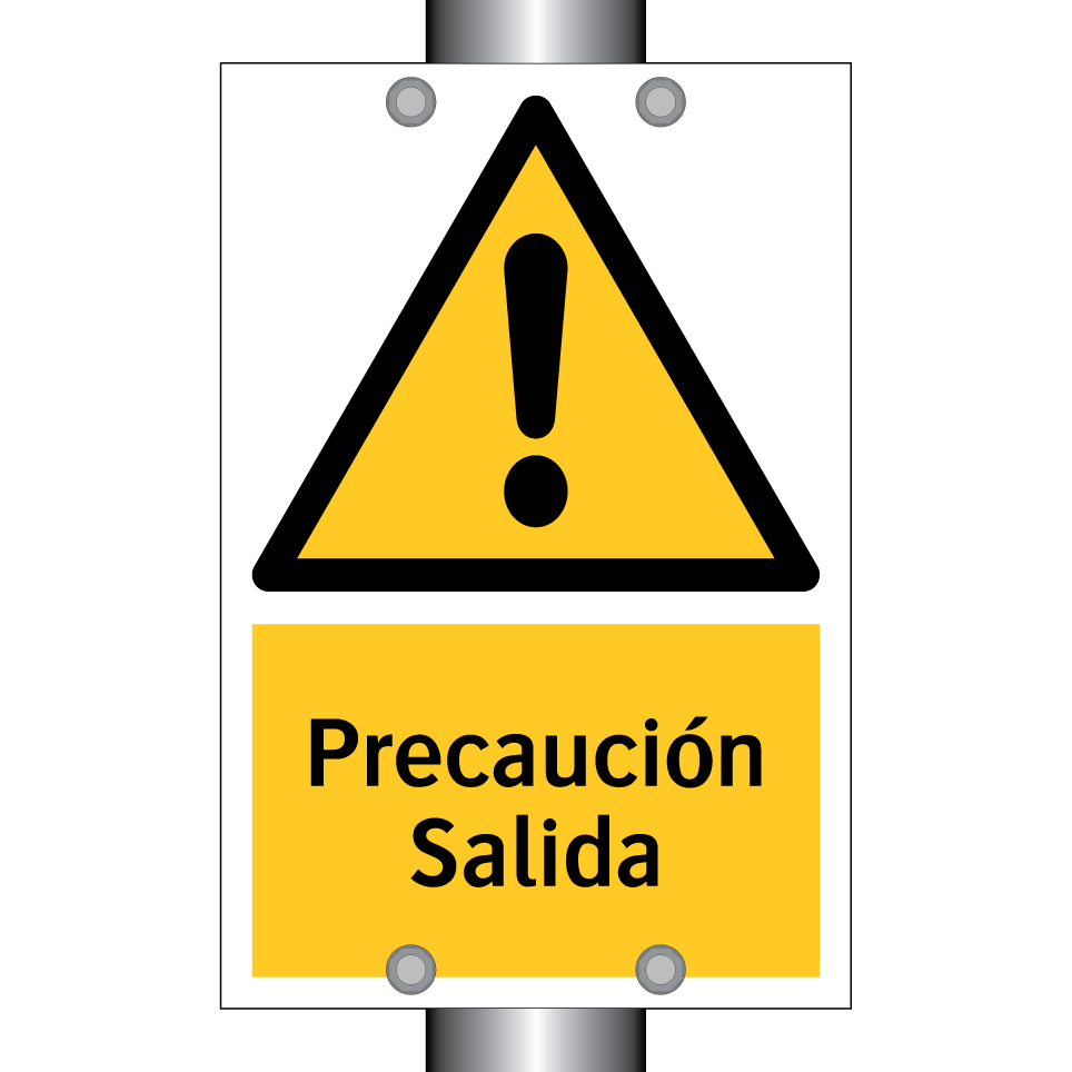 Precaución Salida