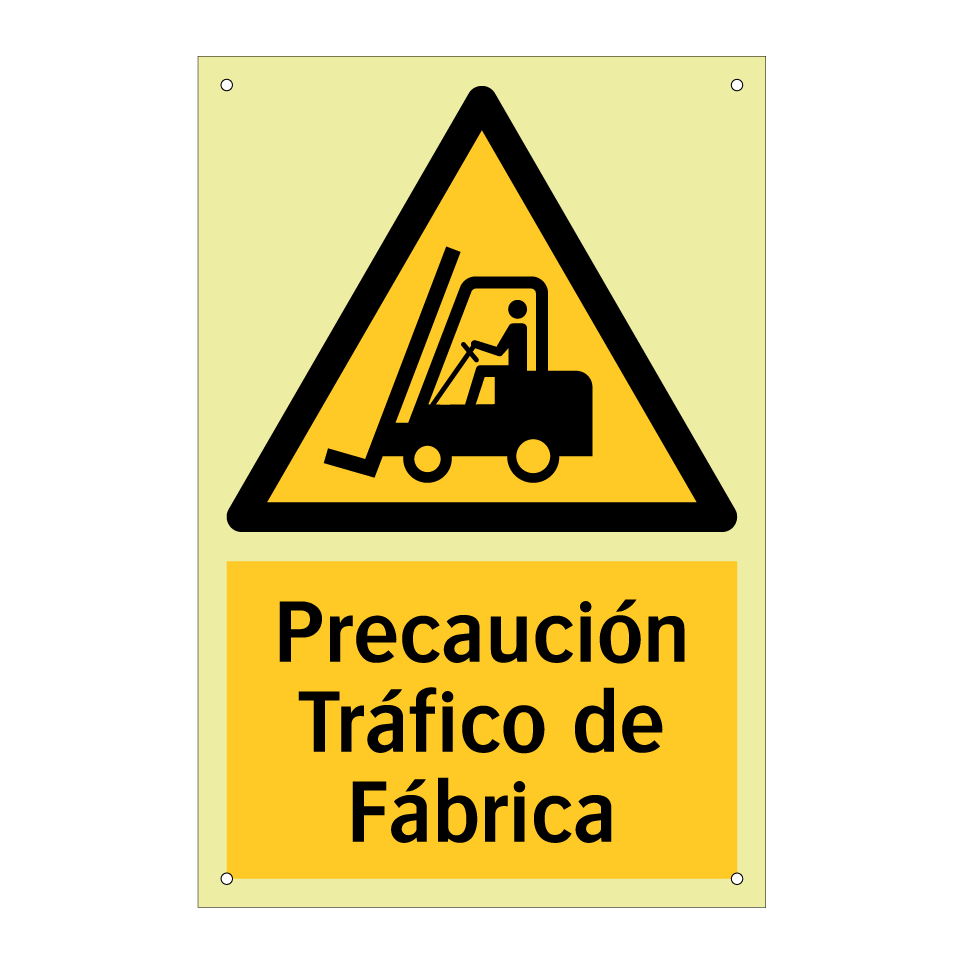 Precaución Tráfico de Fábrica
