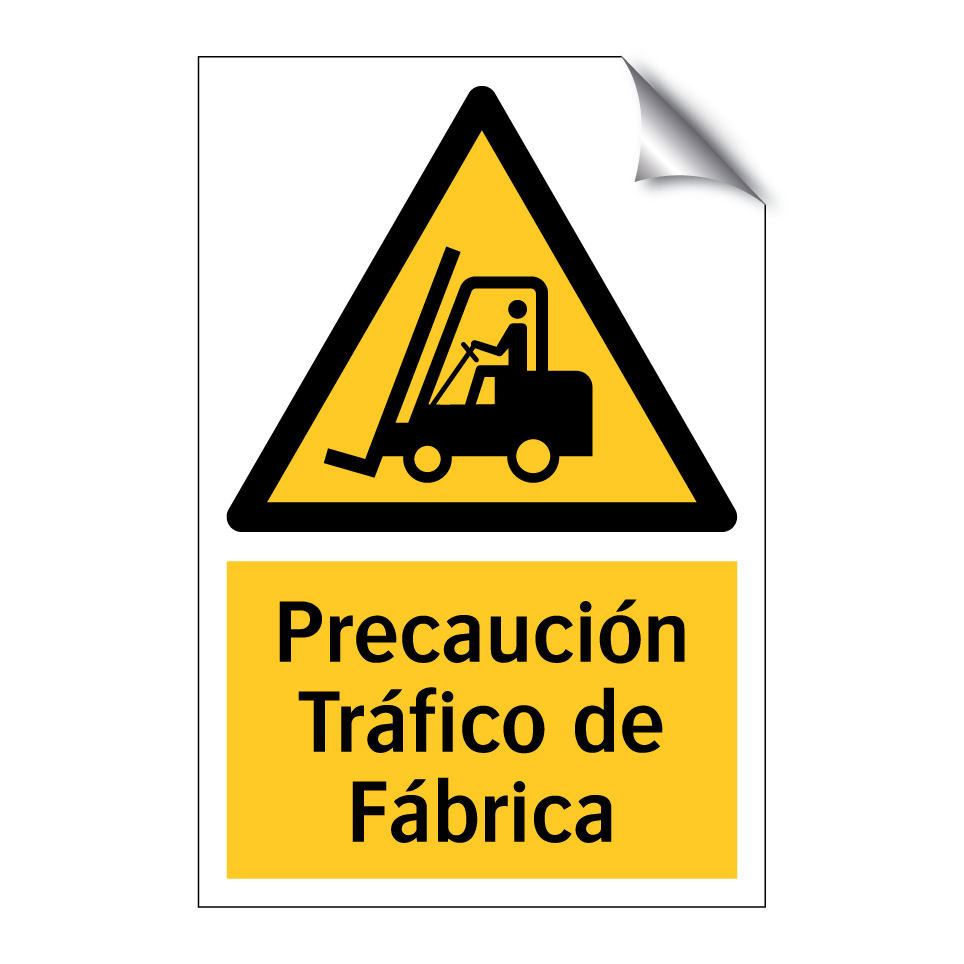 Precaución Tráfico de Fábrica