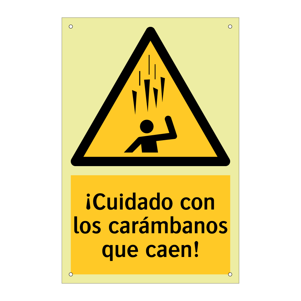¡Cuidado con los carámbanos que caen!