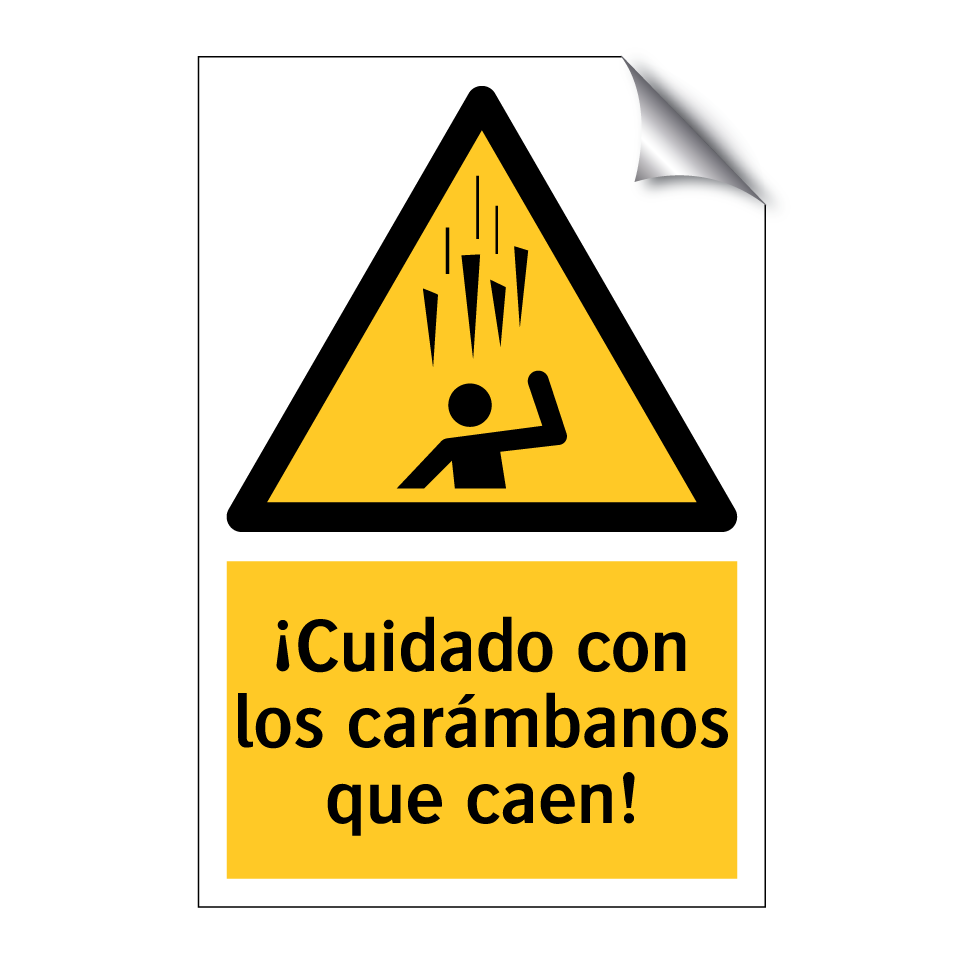 ¡Cuidado con los carámbanos que caen!