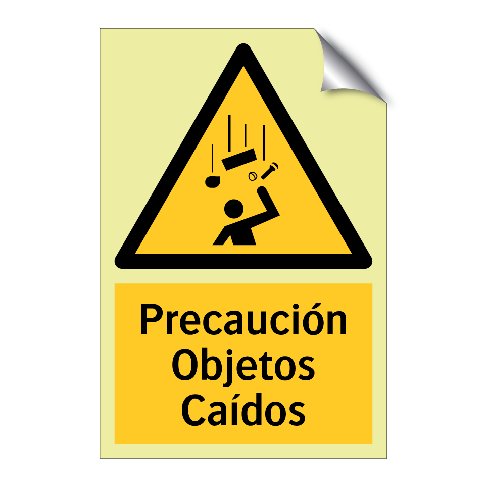 Precaución Objetos Caídos