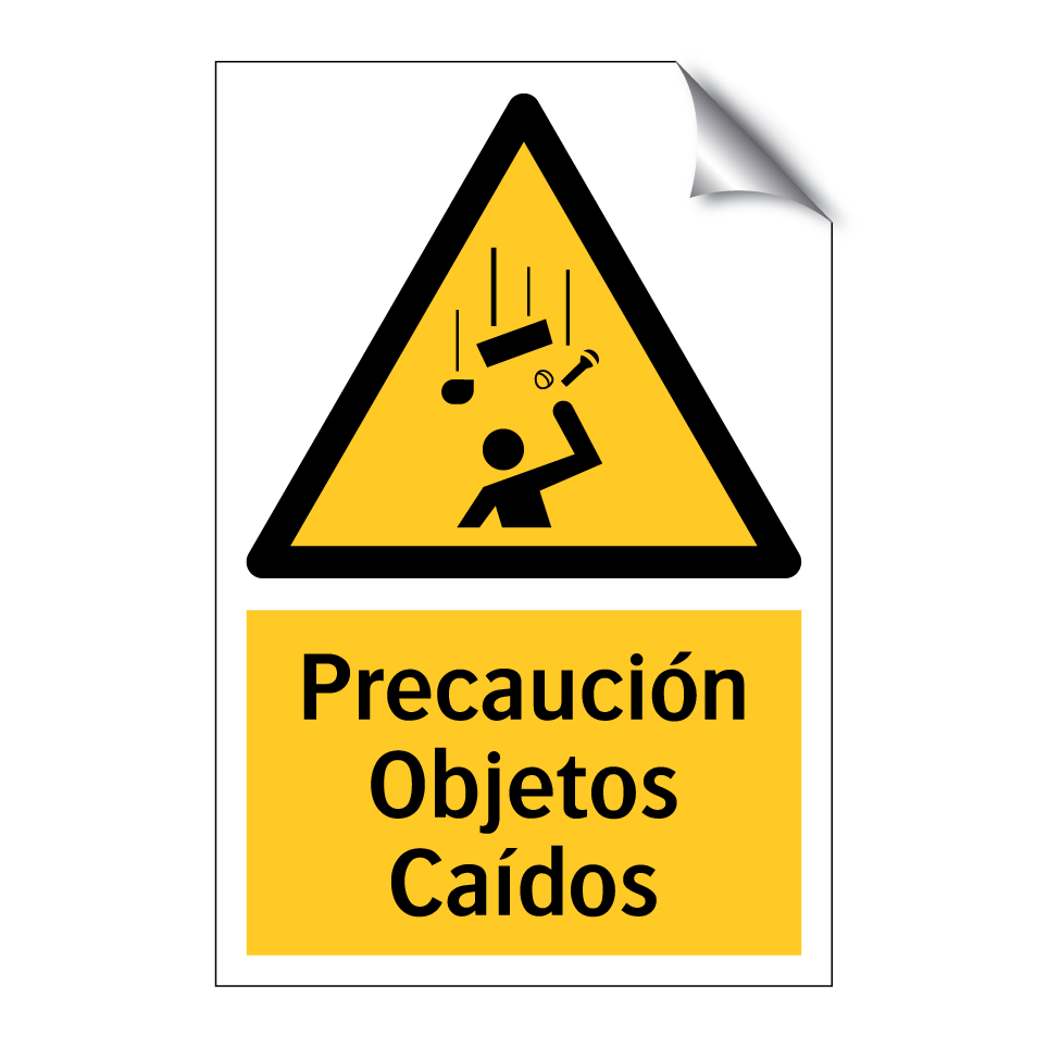 Precaución Objetos Caídos