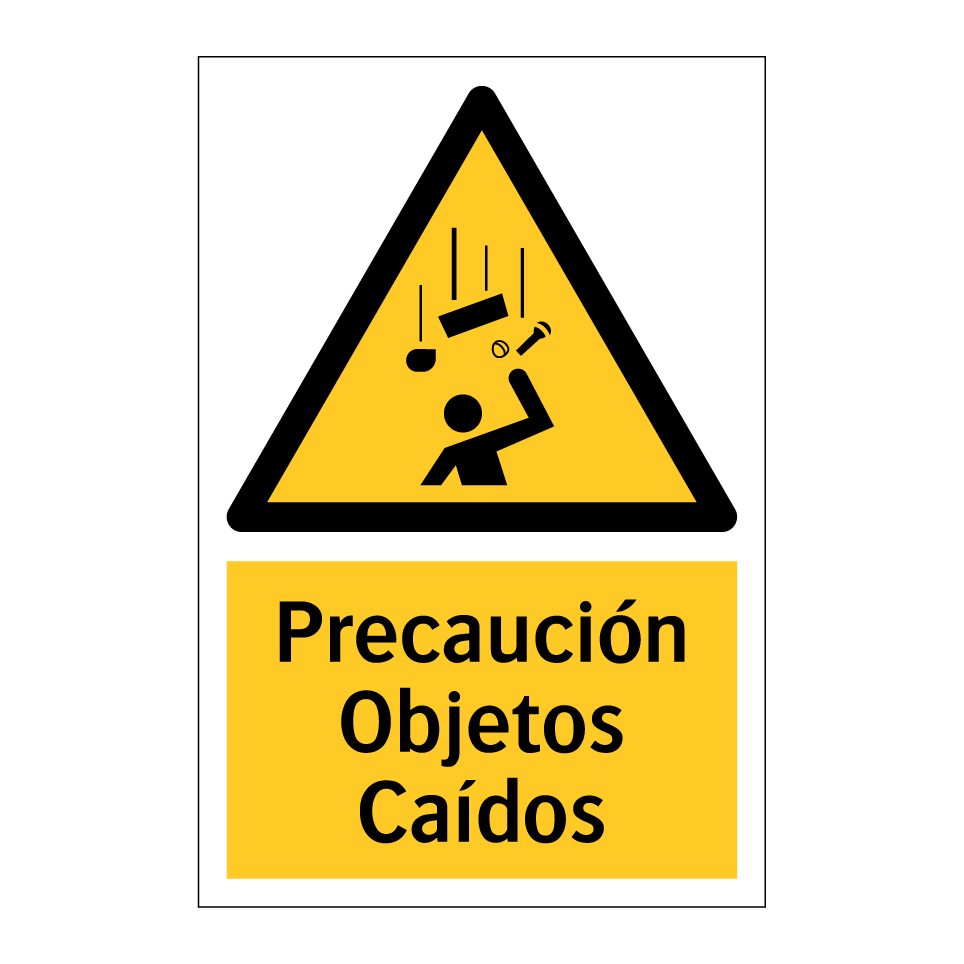 Precaución Objetos Caídos