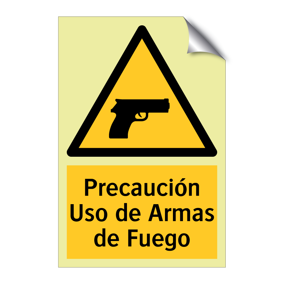 Precaución Uso de Armas de Fuego