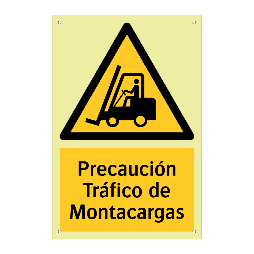 Precaución Tráfico de Montacargas