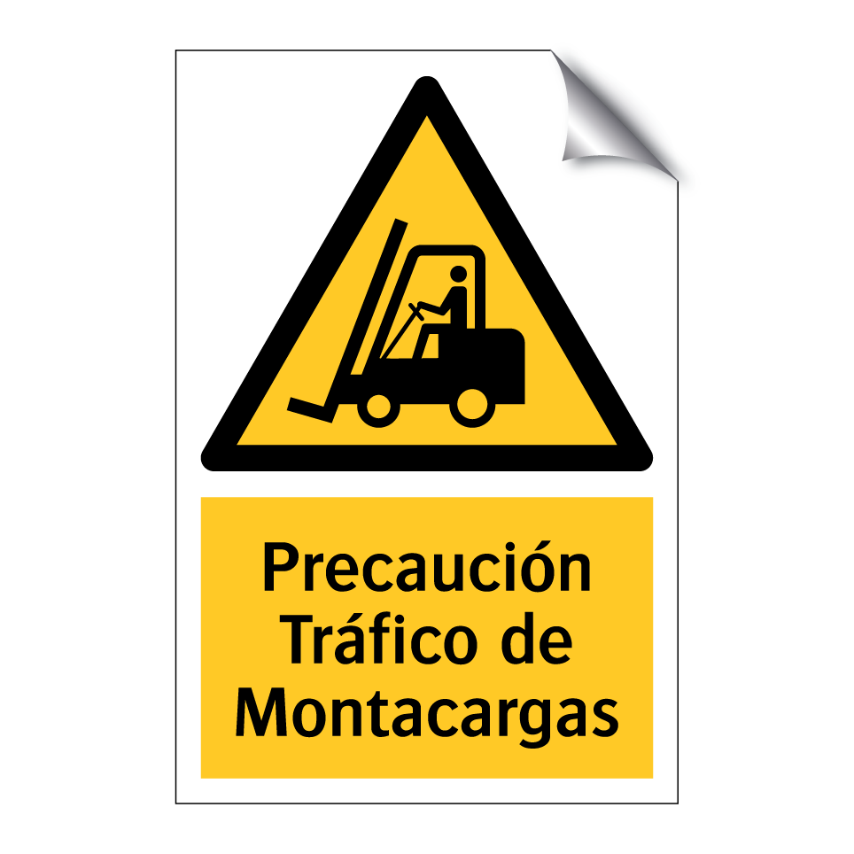 Precaución Tráfico de Montacargas