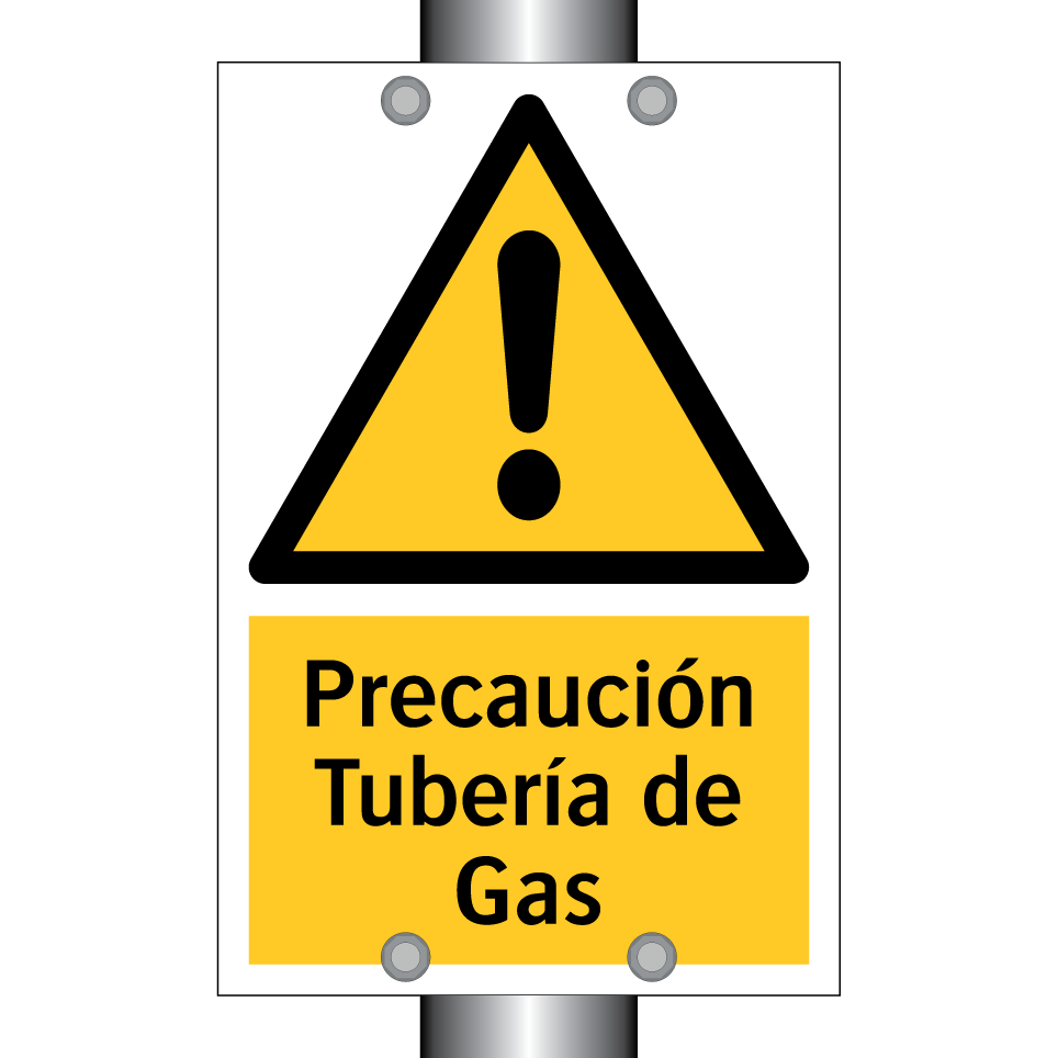 Precaución Tubería de Gas