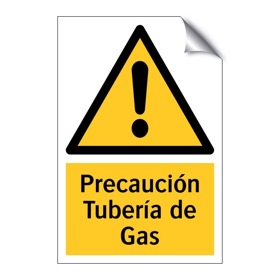 Precaución Tubería de Gas