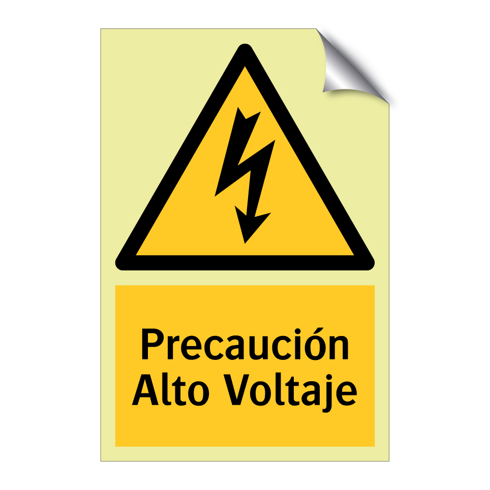Precaución Alto Voltaje