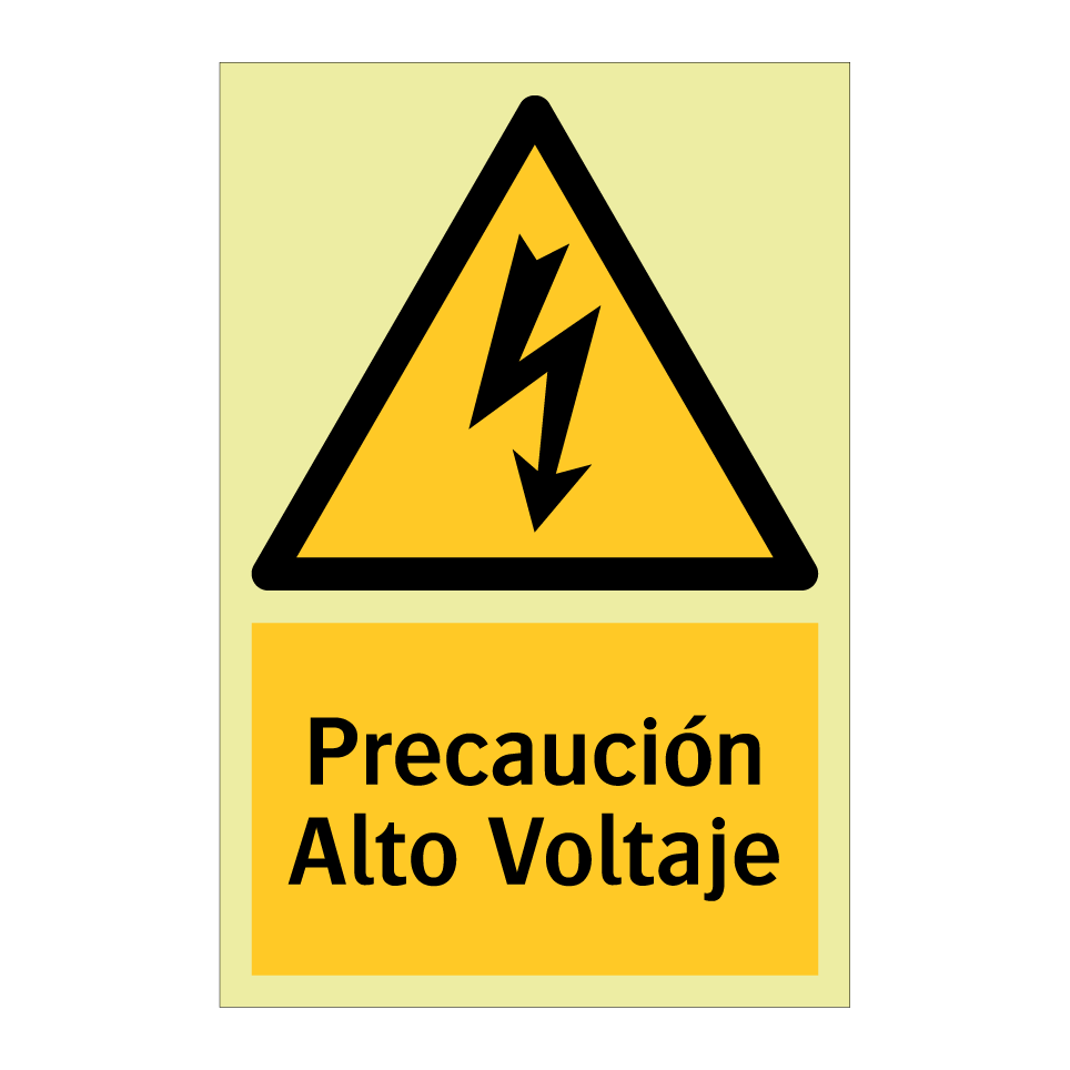 Precaución Alto Voltaje