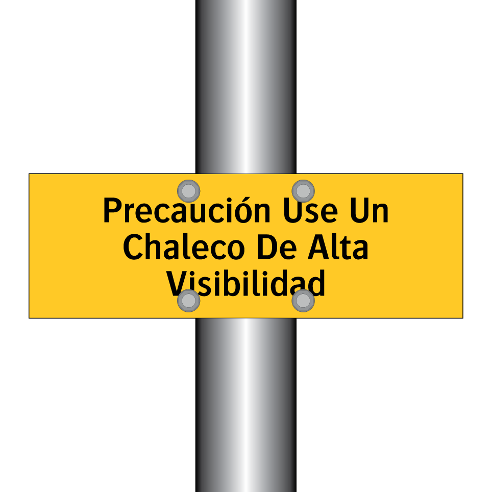 Precaución Use Un Chaleco De Alta Visibilidad