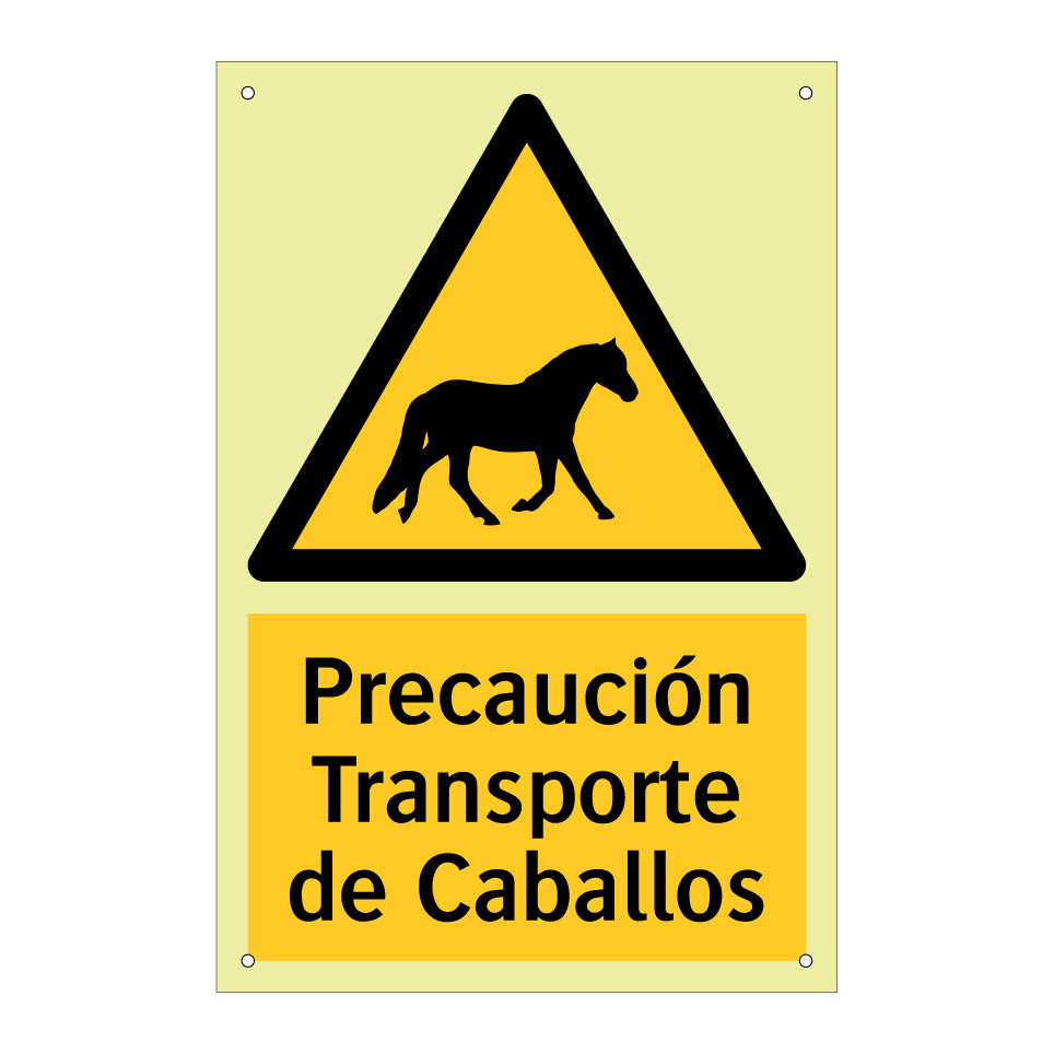 Precaución Transporte de Caballos