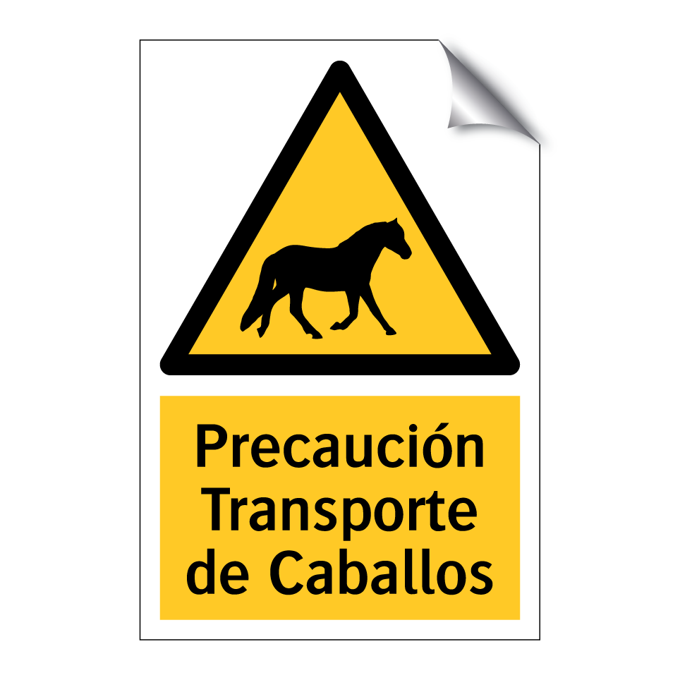 Precaución Transporte de Caballos