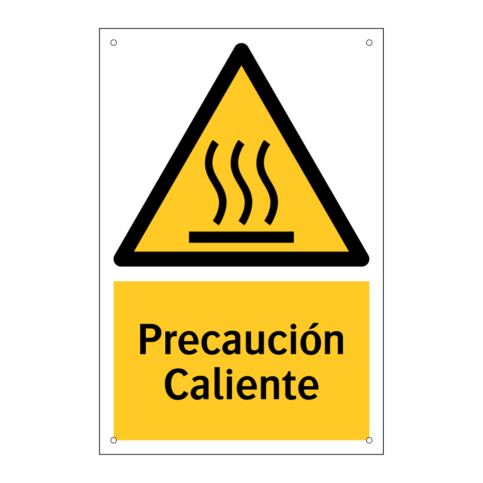 Precaución Caliente