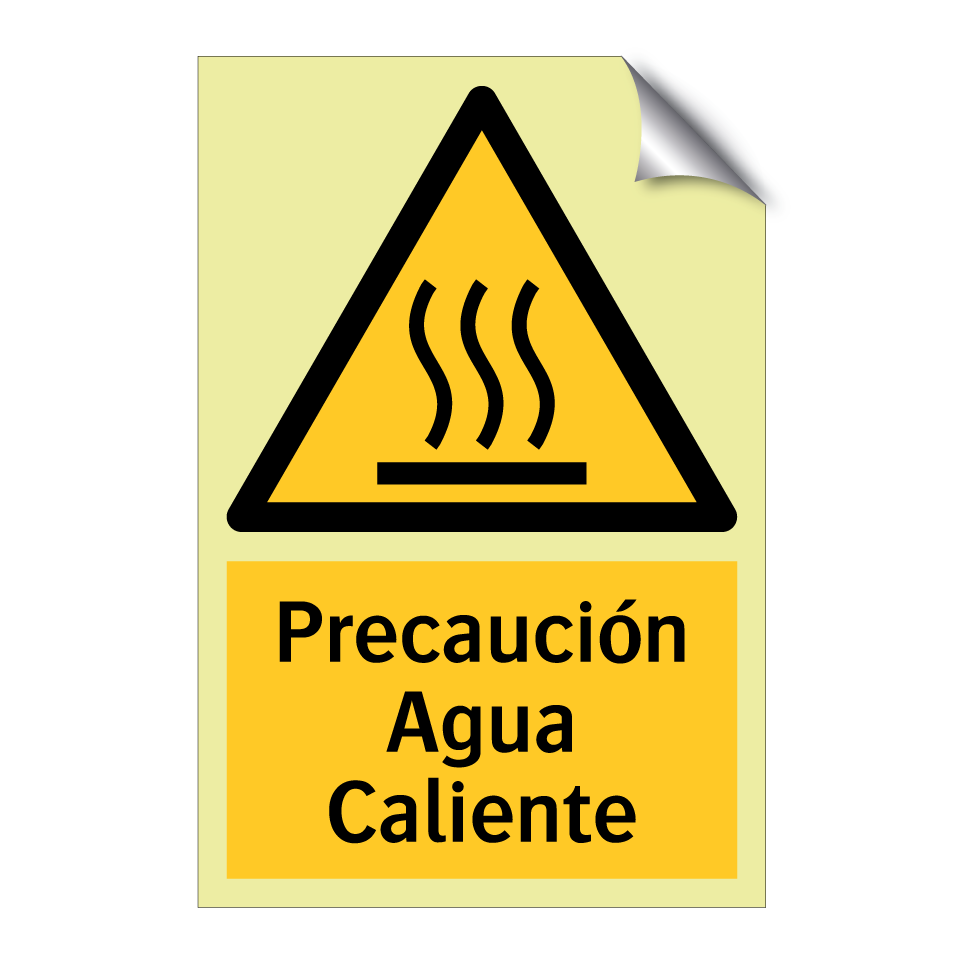 Precaución Agua Caliente
