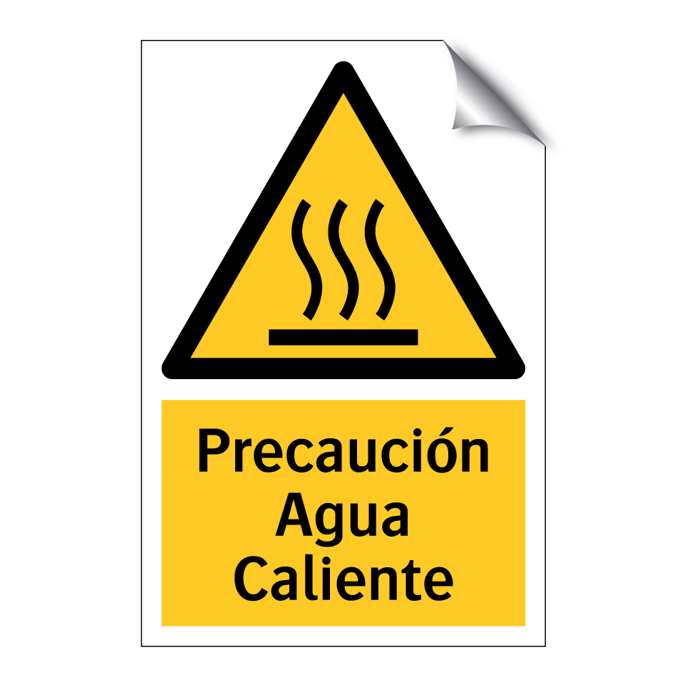 Precaución Agua Caliente
