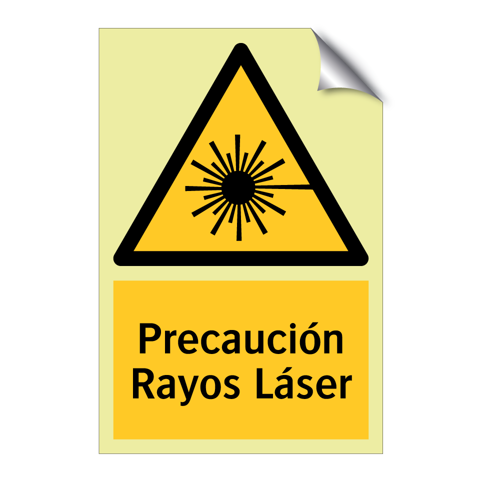Precaución Rayos Láser