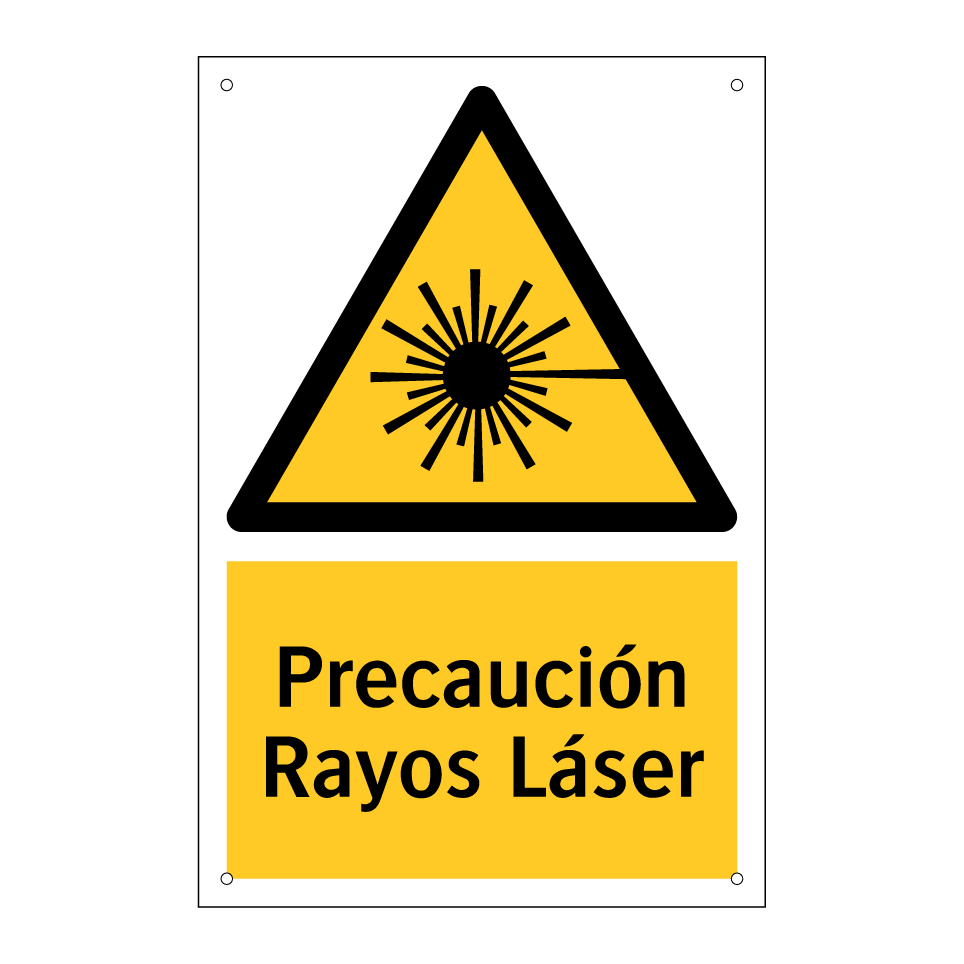 Precaución Rayos Láser