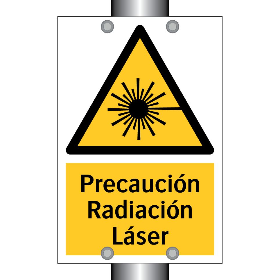 Precaución Radiación Láser