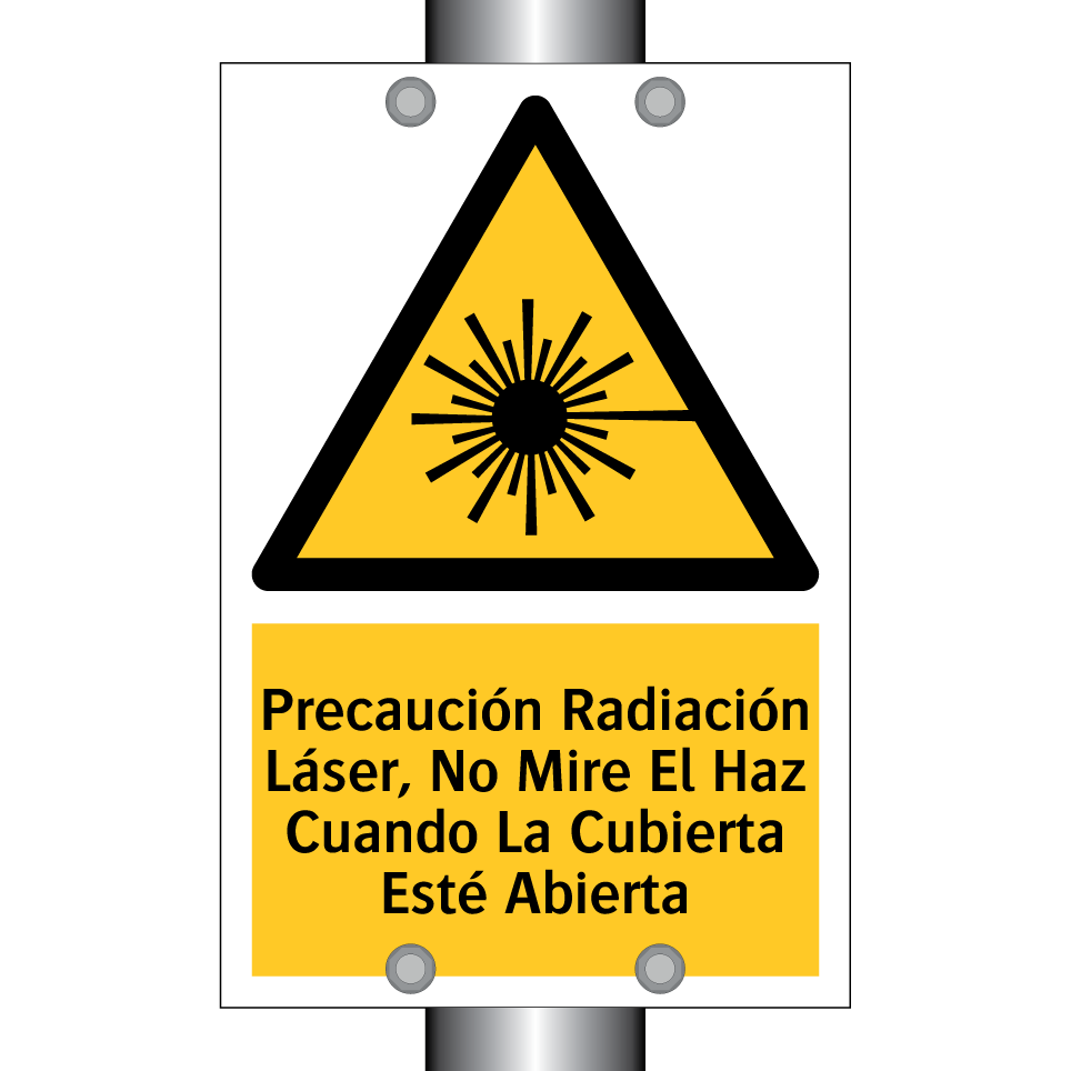 Precaución Radiación Láser, No Mire El Haz Cuando La Cubierta Esté Abierta