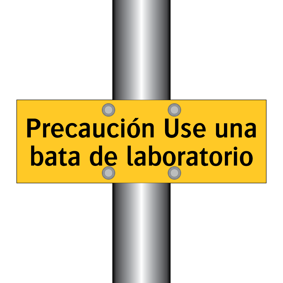 Precaución Use una bata de laboratorio