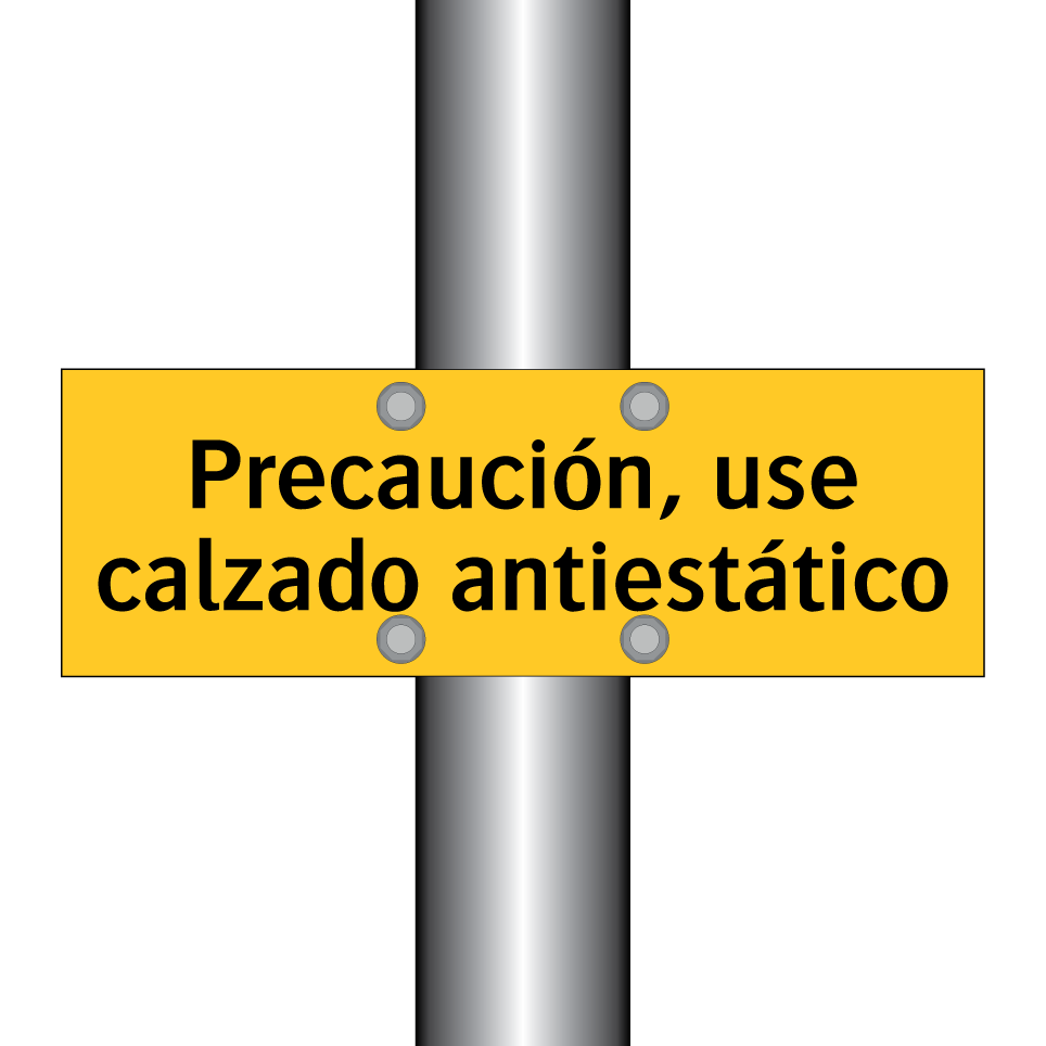 Precaución, use calzado antiestático