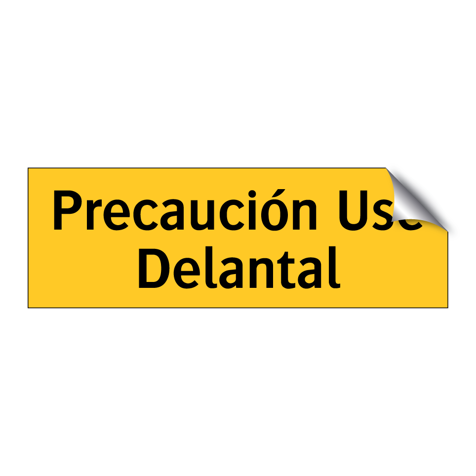 Precaución Use Delantal