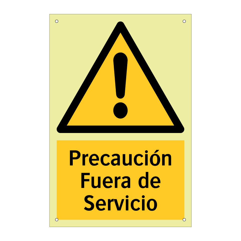 Precaución Fuera de Servicio