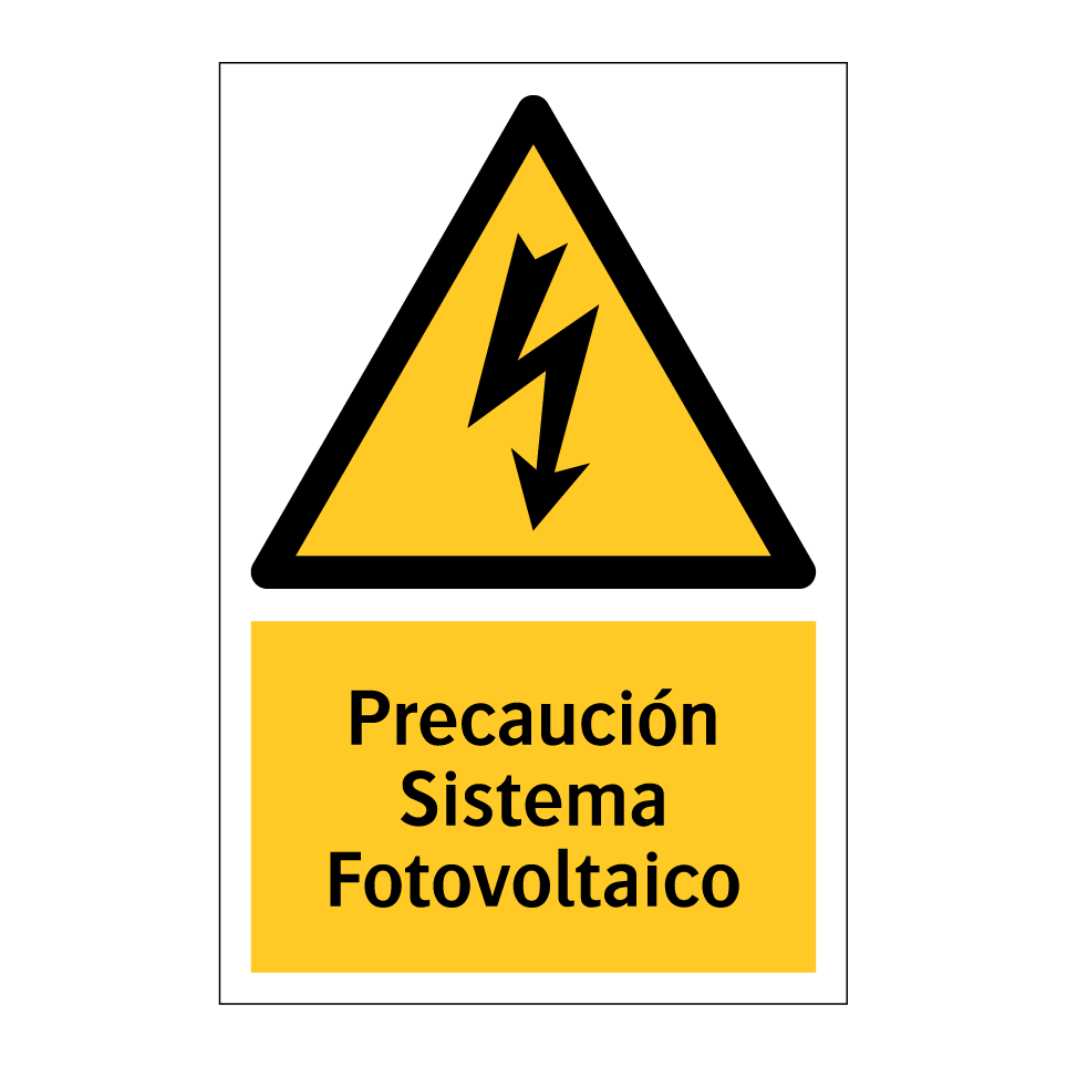 Precaución Sistema Fotovoltaico