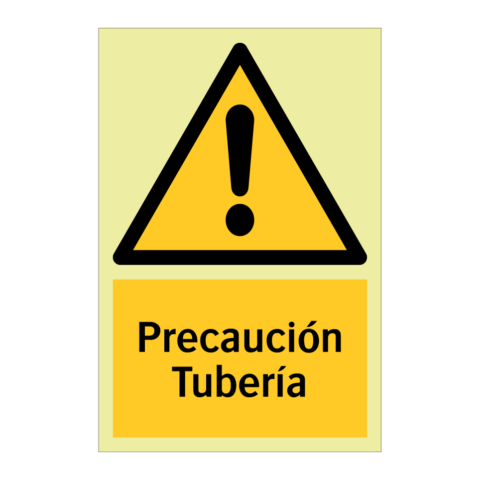 Precaución Tubería