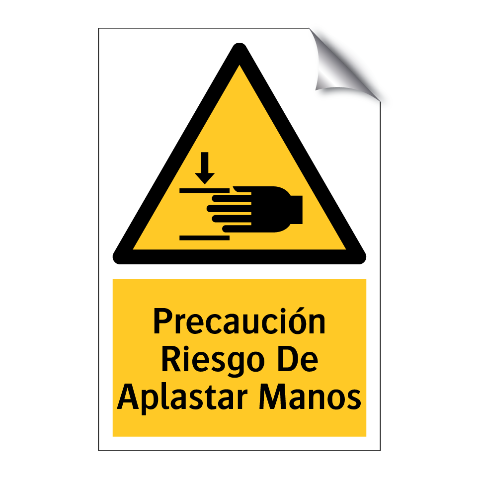 Precaución Riesgo De Aplastar Manos