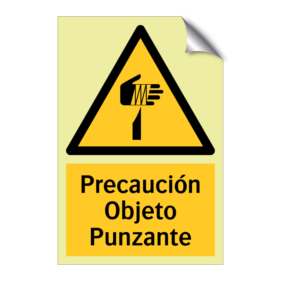 Precaución Objeto Punzante