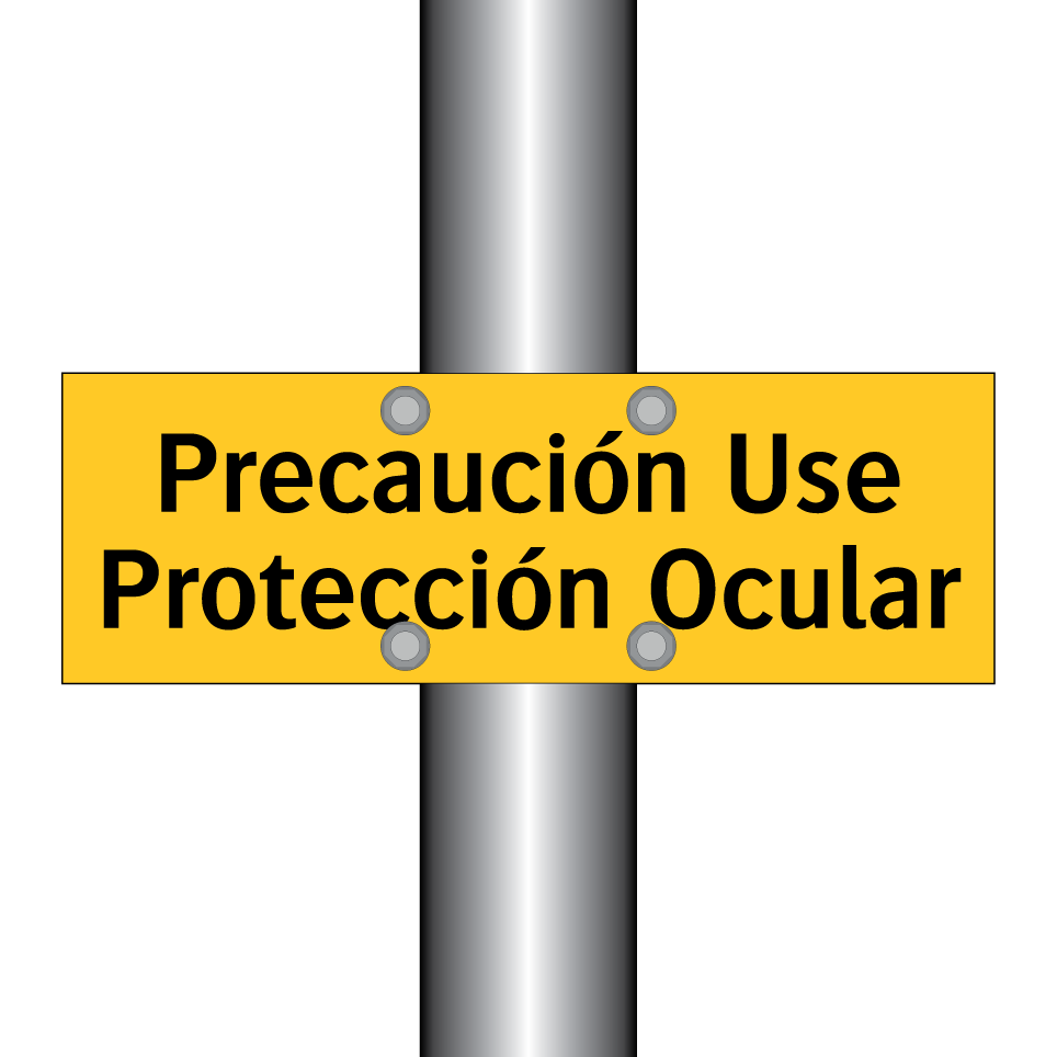 Precaución Use Protección Ocular