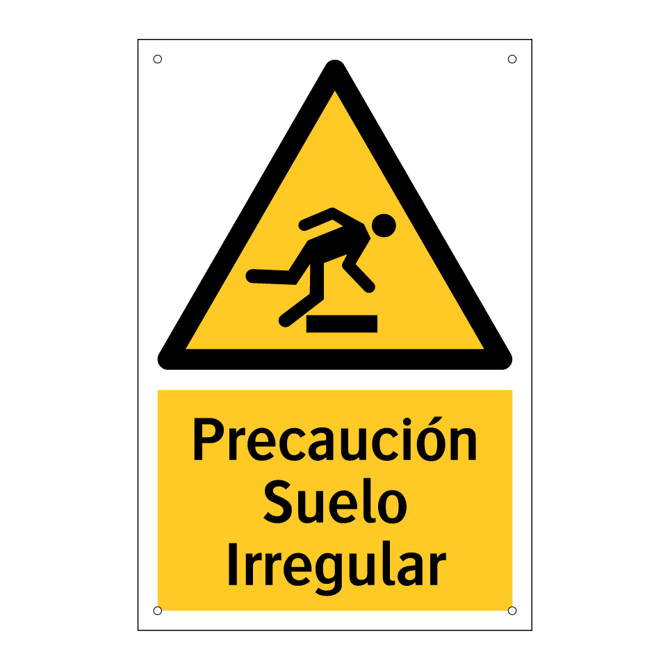 Precaución Suelo Irregular
