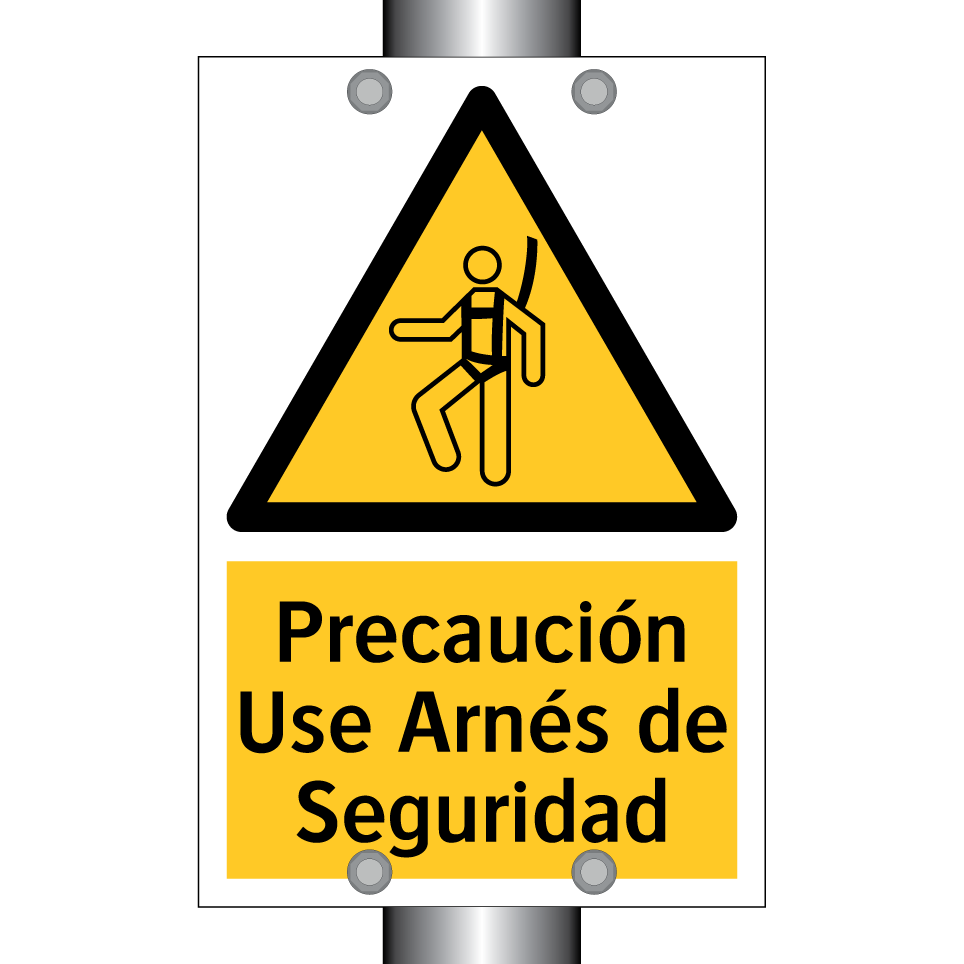 Precaución Use Arnés de Seguridad
