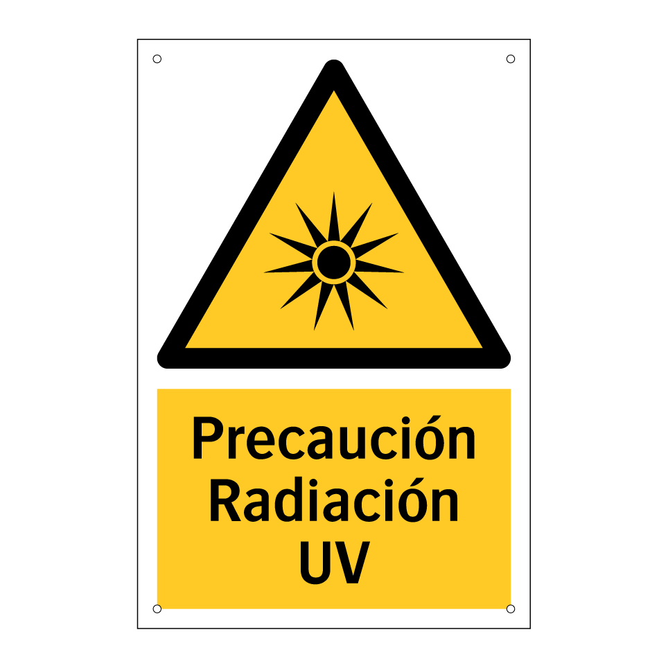Precaución Radiación UV