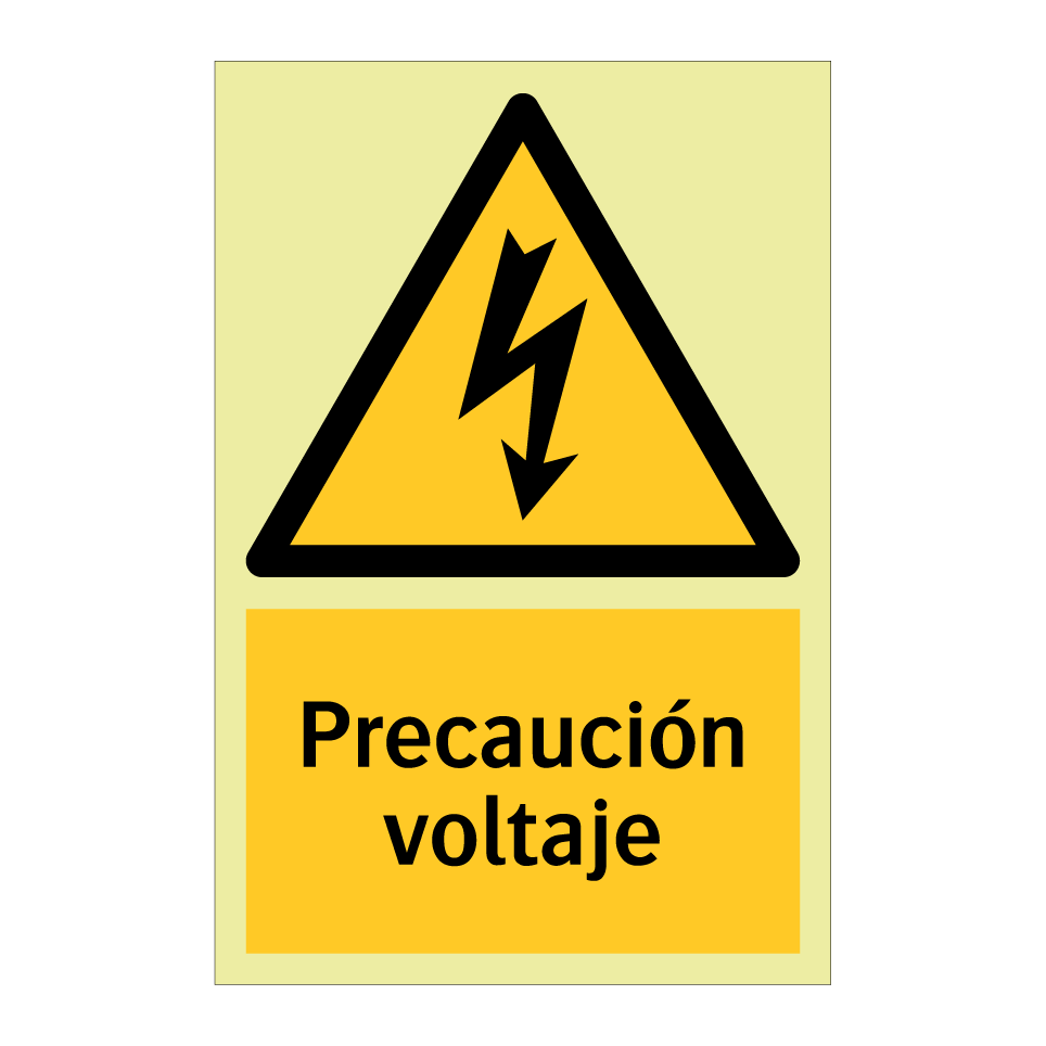 Precaución voltaje