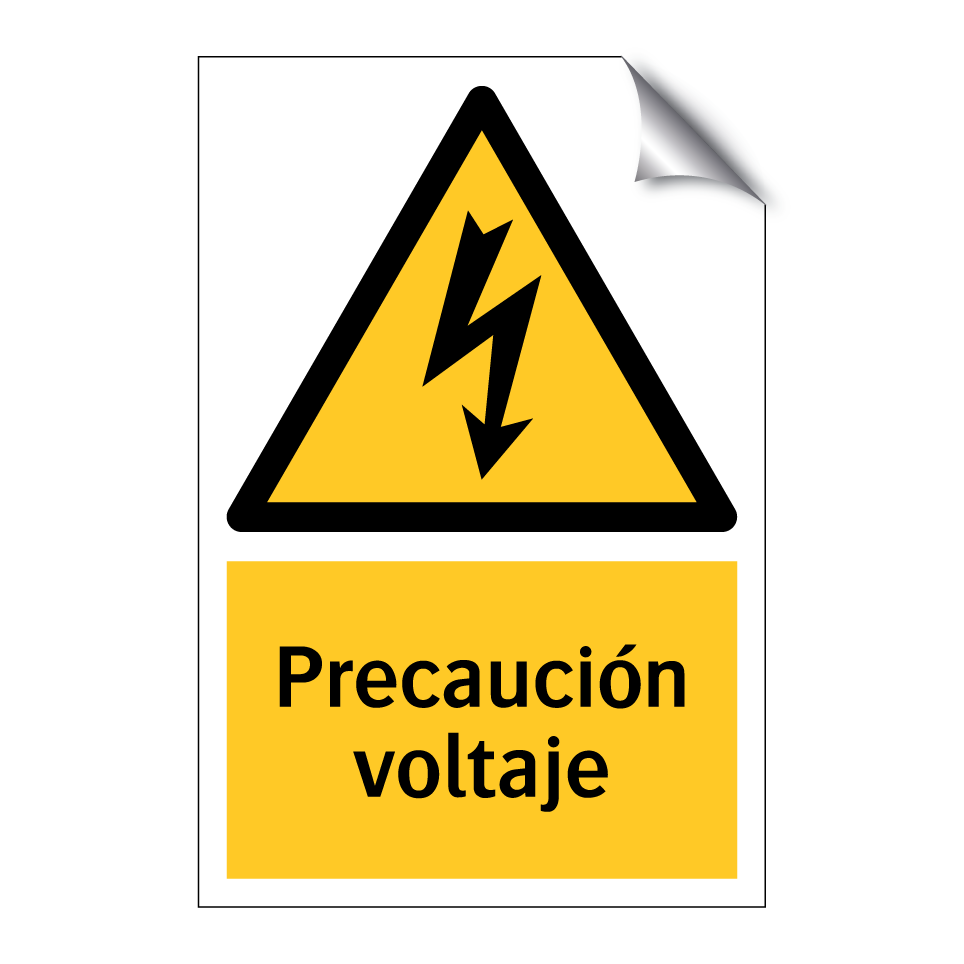 Precaución voltaje