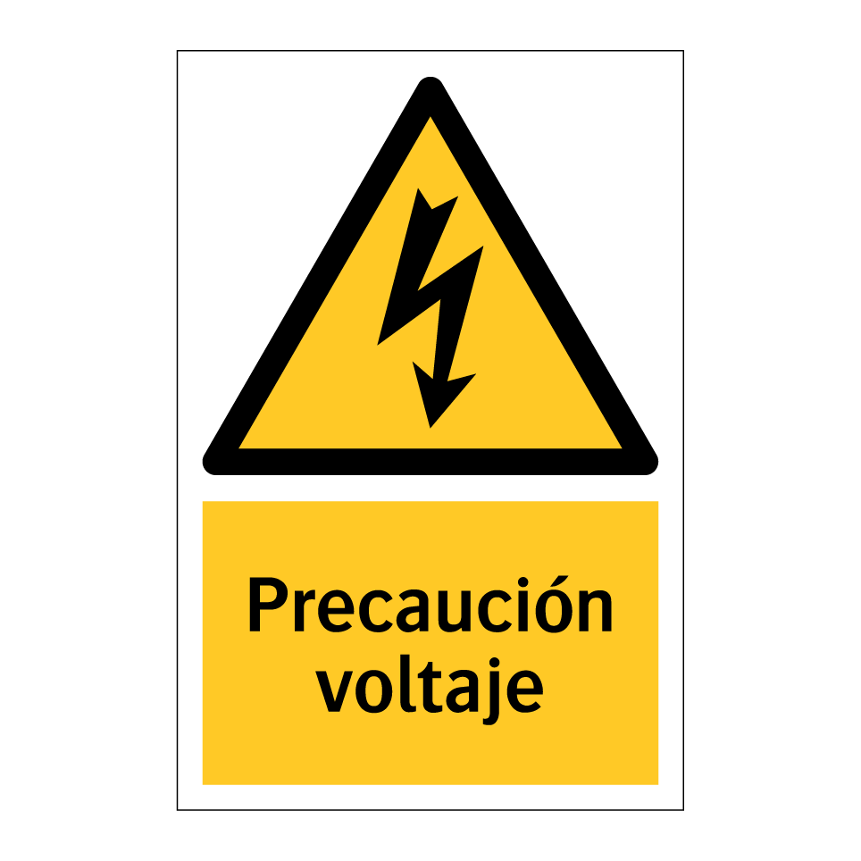 Precaución voltaje