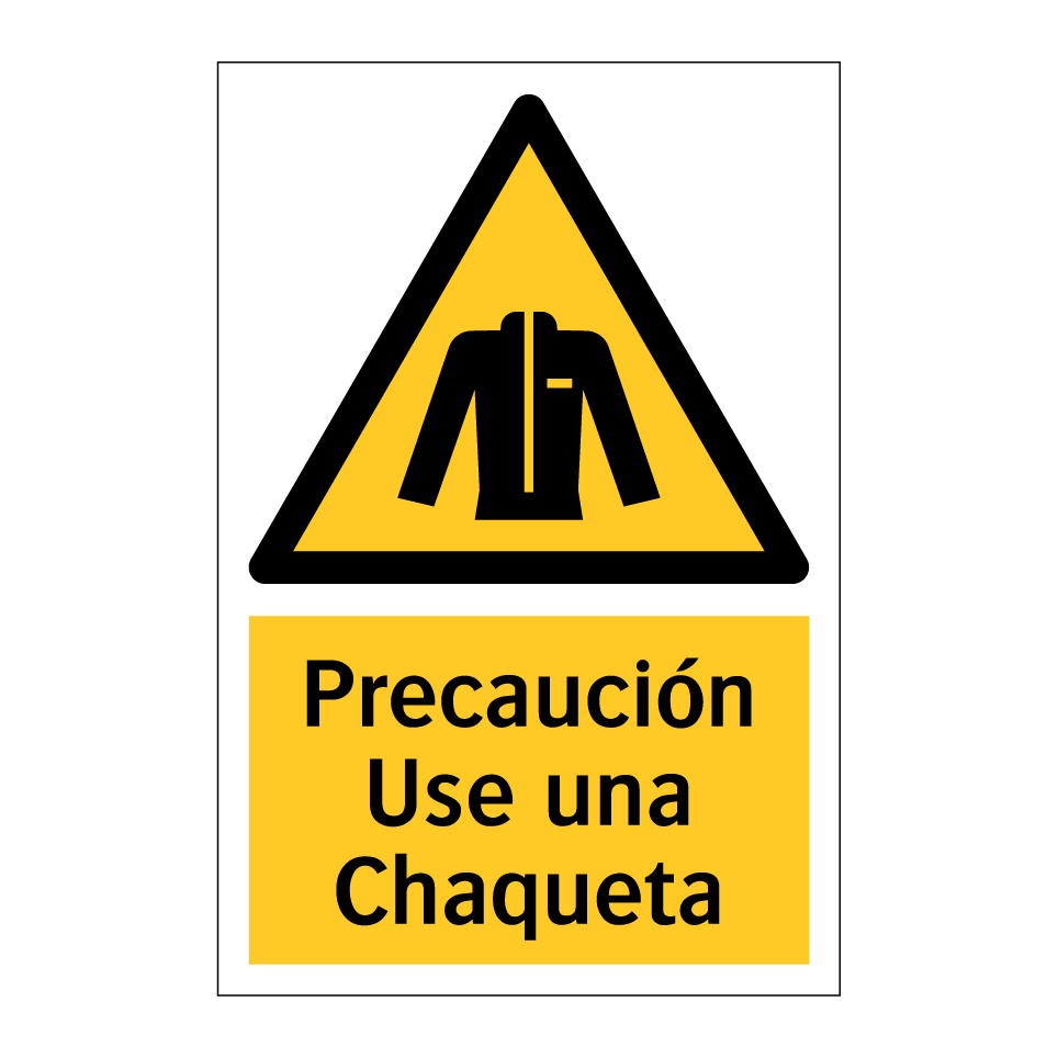 Precaución Use una Chaqueta