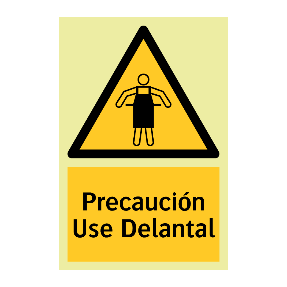 Precaución Use Delantal