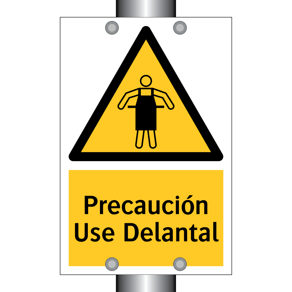 Precaución Use Delantal