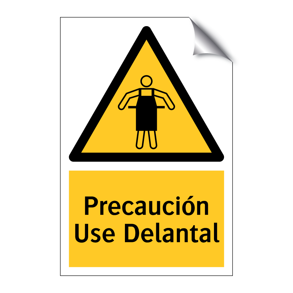 Precaución Use Delantal